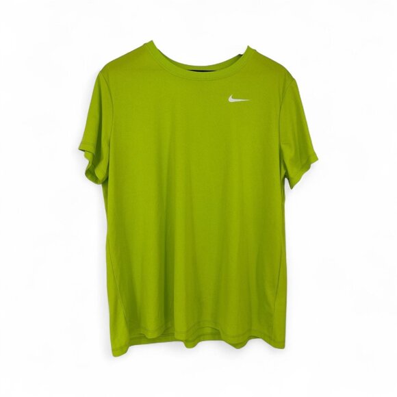 NIKE Dri Fit Men’s athletic short sleeve T-shirt Training Tee Size XXL Green - Picture 1 of 4